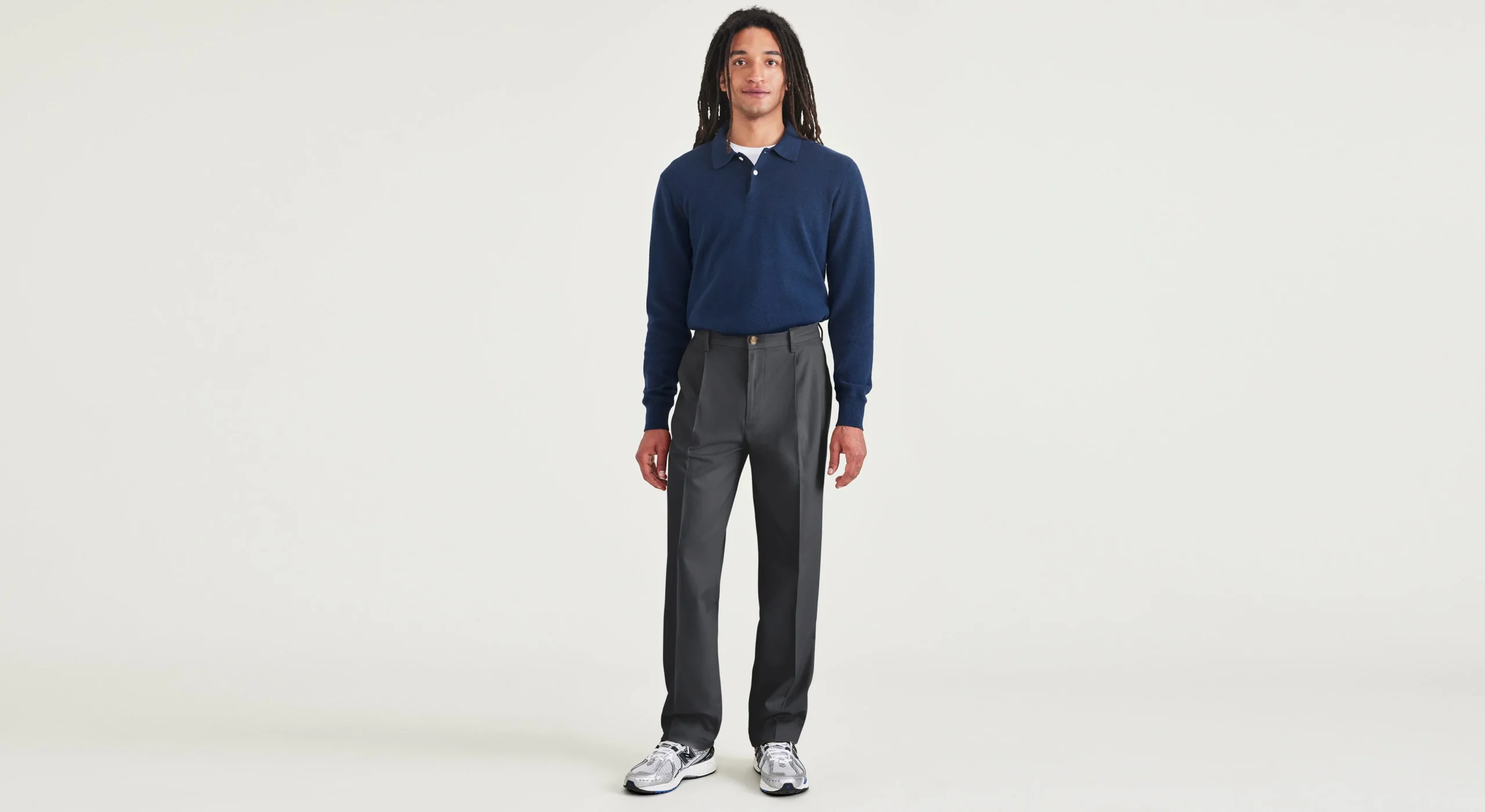 Signature Iron Free Khakis, Pleated, Relaxed Fit with Stain Defender®