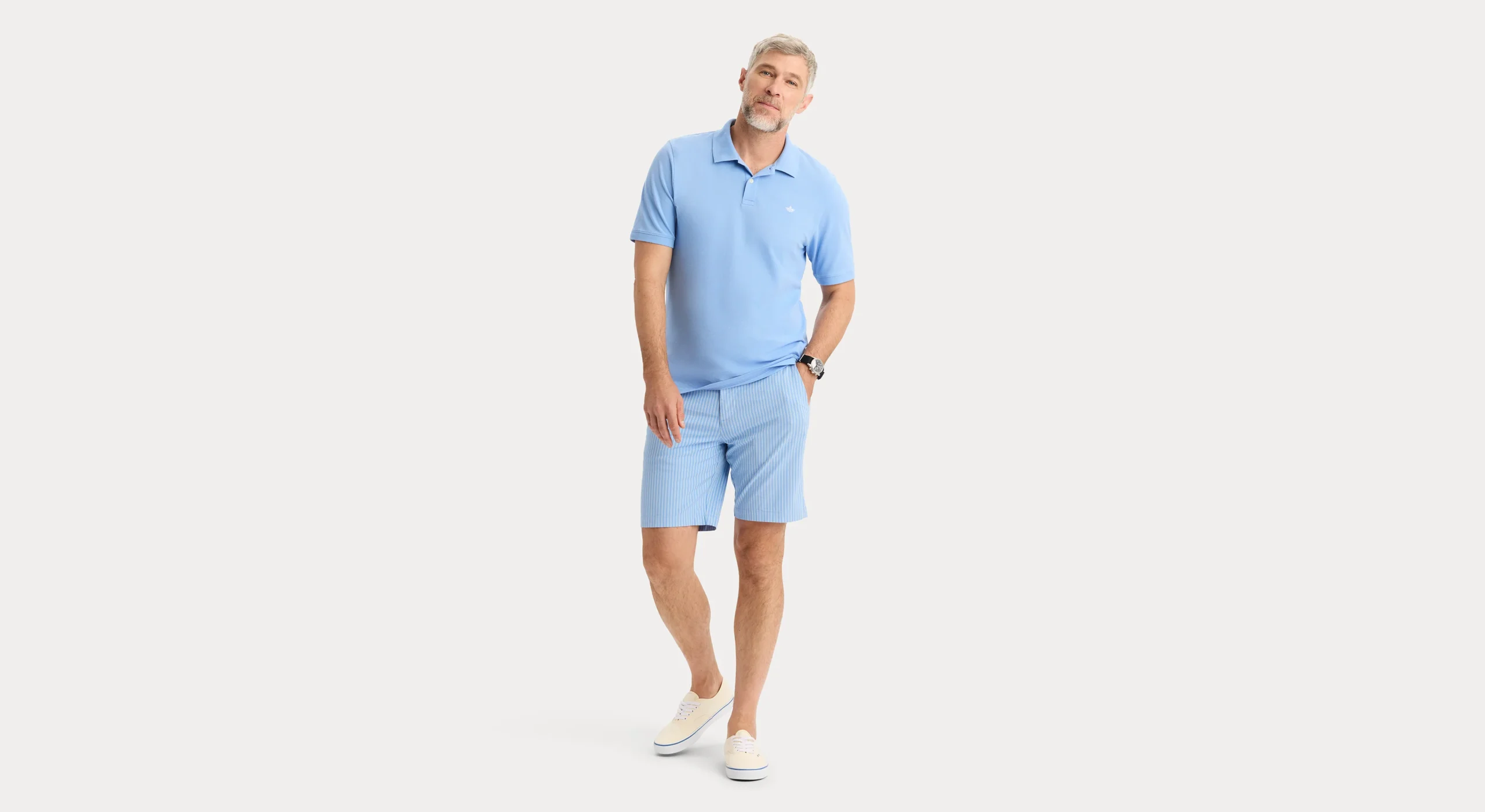Rib Collar Polo, Slim Fit