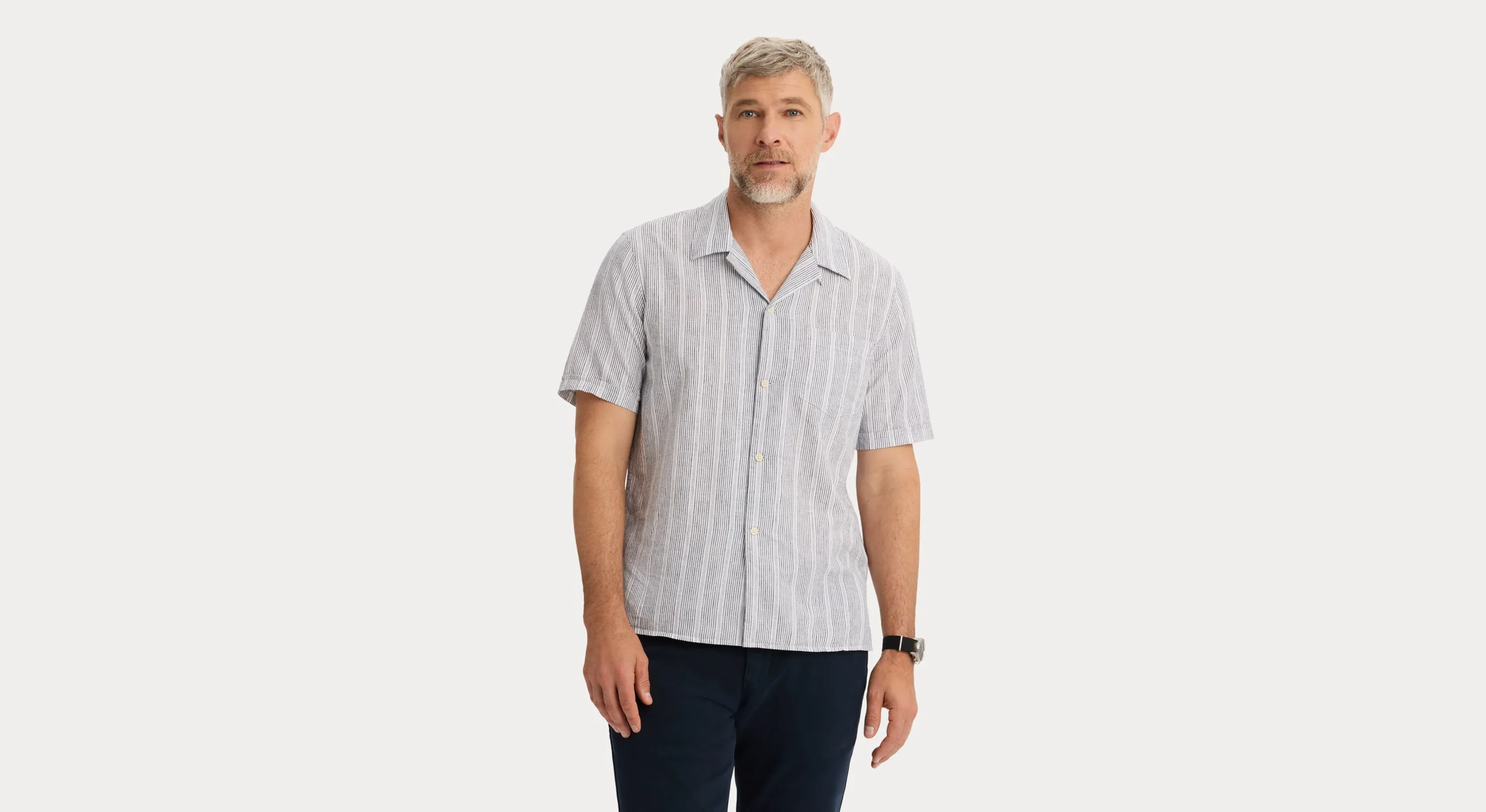 Camp Collar Shirt, Regular Fit