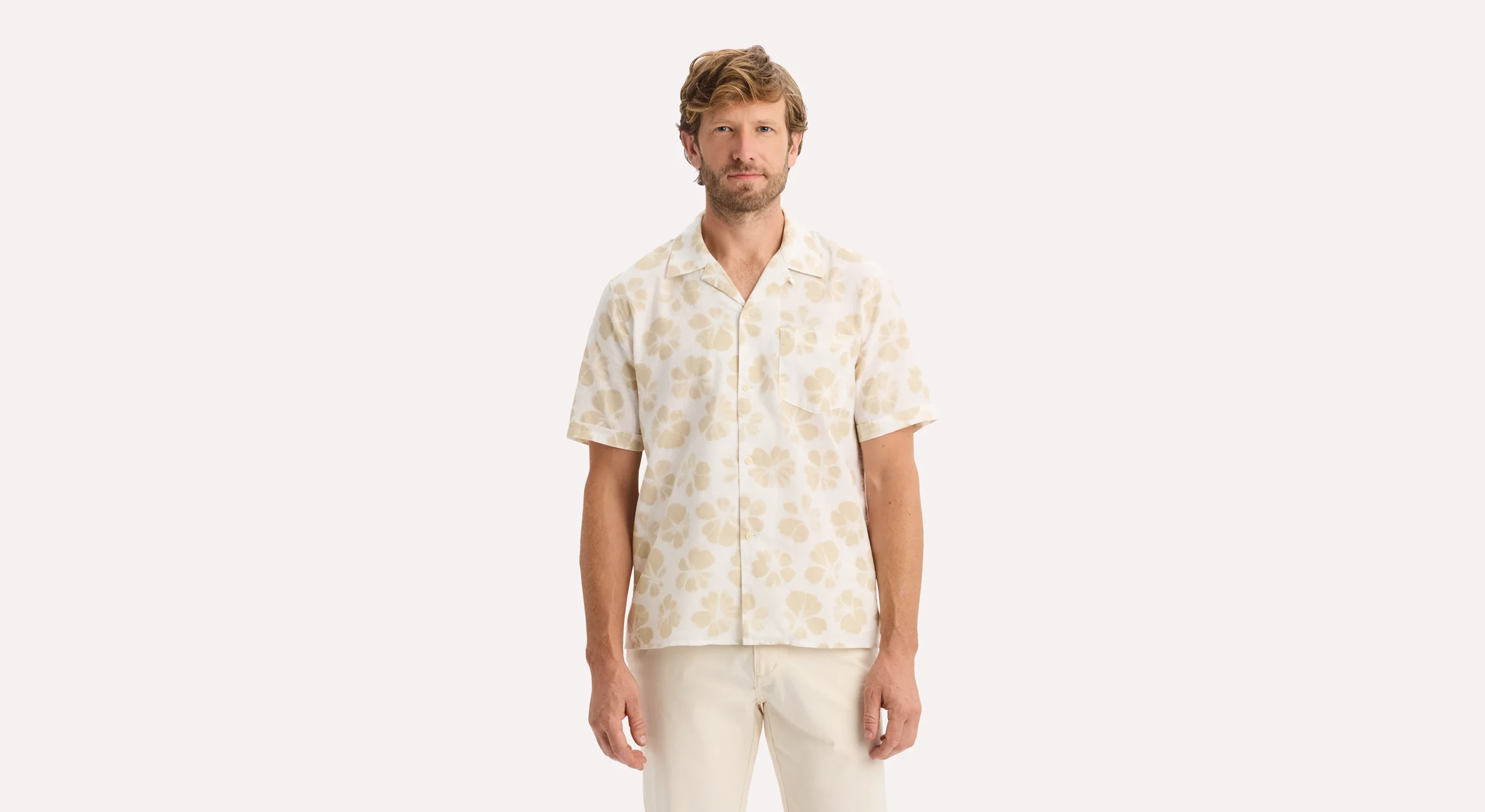Camp Collar Shirt, Regular Fit