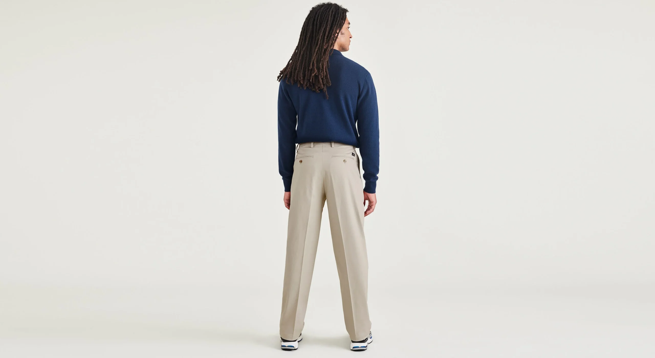 Signature Iron Free Khakis, Pleated, Relaxed Fit with Stain Defender®
