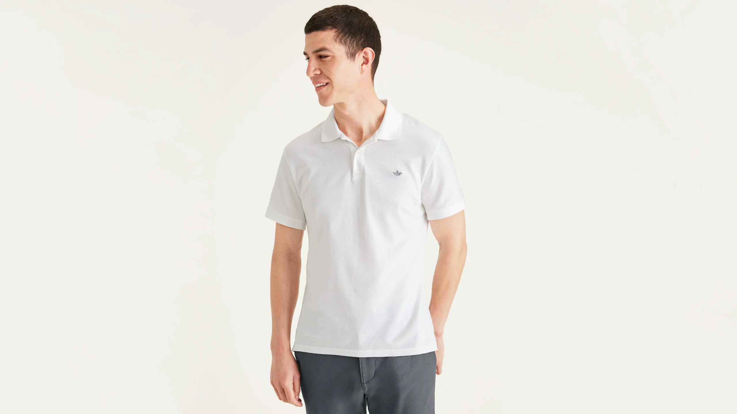 Rib Collar Polo, Slim Fit
